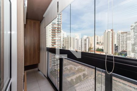 Sacada da Sala de apartamento à venda com 1 quarto, 28m² em Vila Romana, São Paulo