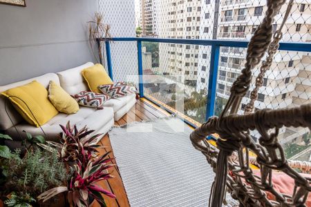 Varanda da Sala de apartamento à venda com 3 quartos, 98m² em Pompeia, São Paulo