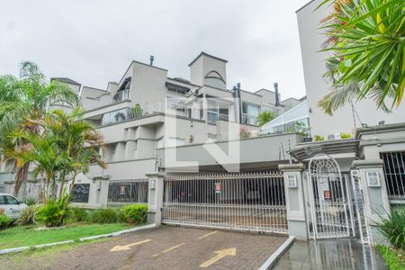 Fachada de casa de condomínio à venda com 3 quartos, 100m² em Pedra Redonda, Porto Alegre