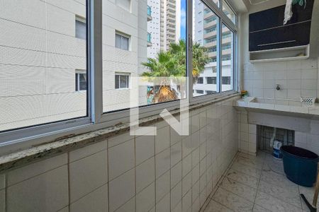 Área de serviço  de apartamento para alugar com 1 quarto, 55m² em Vila Alzira, Guarujá