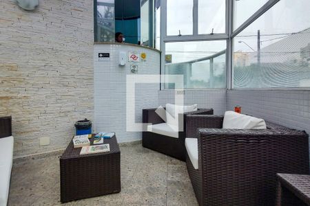 Hall de entrada de apartamento para alugar com 3 quartos, 96m² em Canto do Forte, Praia Grande