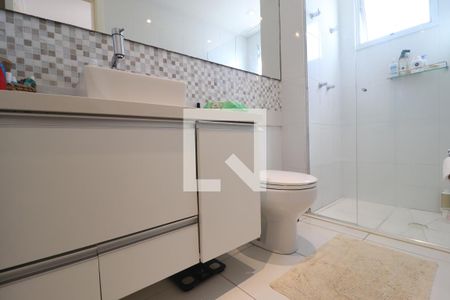 Banheiro Quarto 1 suíte de apartamento para alugar com 2 quartos, 65m² em Vila América, Santo André