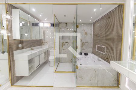 Banheiro da Suíte de casa de condomínio à venda com 3 quartos, 140m² em Fazenda Aricanduva, São Paulo
