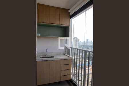 Varanda de apartamento à venda com 1 quarto, 23m² em Santo Amaro, São Paulo