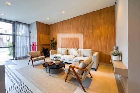 Hall social de kitnet/studio à venda com 1 quarto, 21m² em Vila Firmiano Pinto, São Paulo