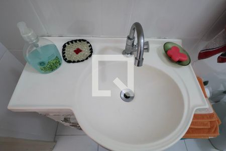 Banheiro Social de apartamento para alugar com 3 quartos, 100m² em Jardim Tres Marias, Guarujá