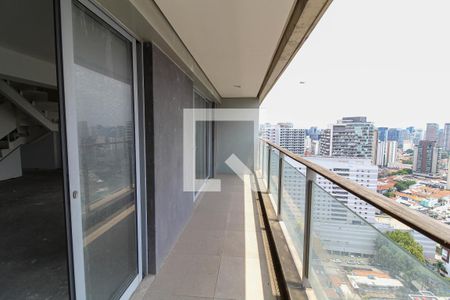 Varanda da Sala de apartamento à venda com 2 quartos, 168m² em Vila Nova Conceição, São Paulo