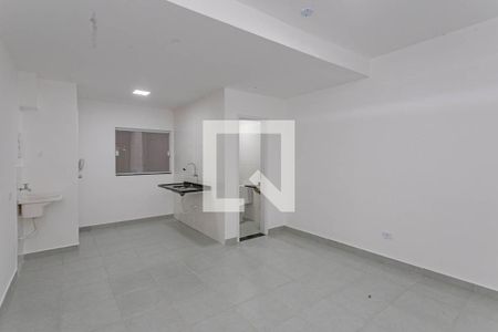 Sala/Cozinha de apartamento à venda com 1 quarto, 27m² em Vila Moinho Velho, São Paulo