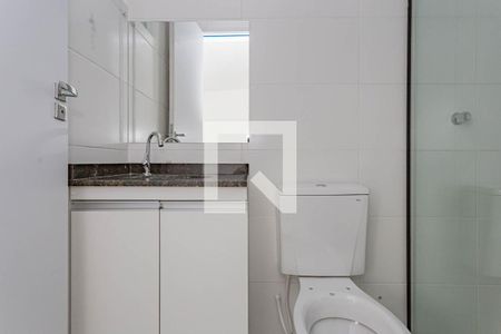 Banheiro de apartamento à venda com 1 quarto, 28m² em Vila Moinho Velho, São Paulo