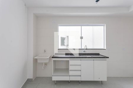 Sala e cozinha de apartamento à venda com 1 quarto, 28m² em Vila Moinho Velho, São Paulo