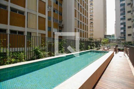 Área Comum - Piscina de kitnet/studio à venda com 1 quarto, 27m² em Jardim Paulista, São Paulo