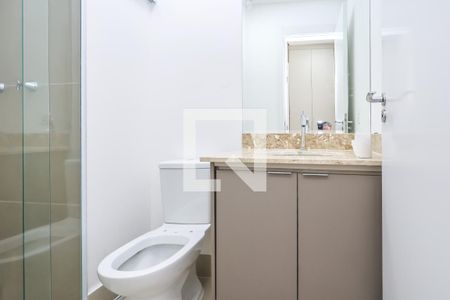 Banheiro de kitnet/studio para alugar com 1 quarto, 27m² em Ipiranga, São Paulo