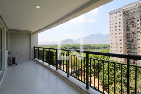 Varanda da Sala de apartamento para alugar com 2 quartos, 77m² em Barra da Tijuca, Rio de Janeiro