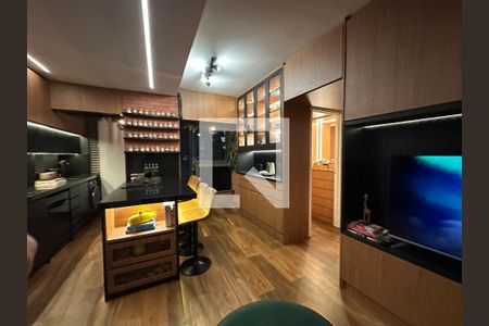 Sala/Cozinha de apartamento à venda com 2 quartos, 52m² em Alphaville Empresarial, Barueri