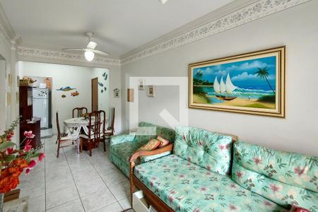 Sala de apartamento para alugar com 2 quartos, 70m² em Vila Caiçara, Praia Grande