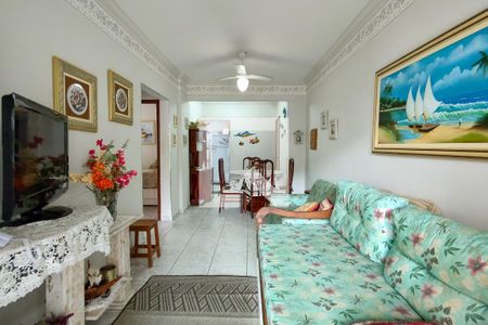 Sala de apartamento para alugar com 2 quartos, 70m² em Vila Caiçara, Praia Grande