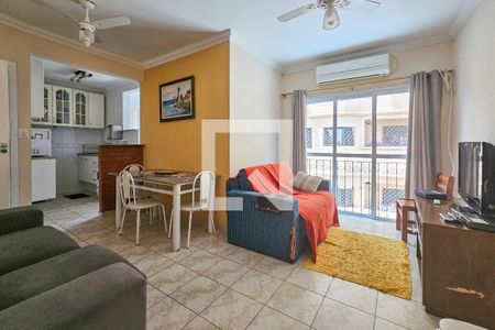 Sala de apartamento para alugar com 2 quartos, 96m² em Balneario Cidade Atlantica, Guarujá