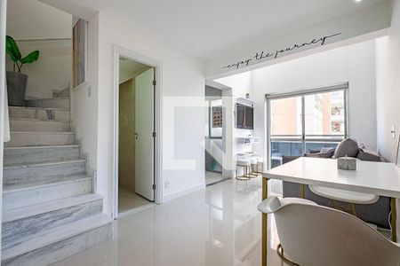 Sala/Cozinha de apartamento para alugar com 1 quarto, 45m² em Pinheiros, São Paulo