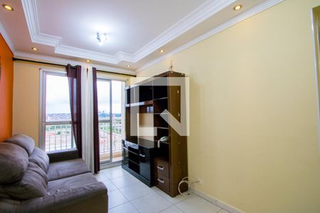 Sala de apartamento para alugar com 2 quartos, 47m² em Vila Homero Thon, Santo André