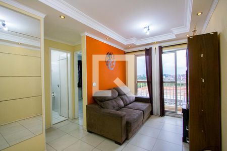 Sala de apartamento para alugar com 2 quartos, 47m² em Vila Homero Thon, Santo André