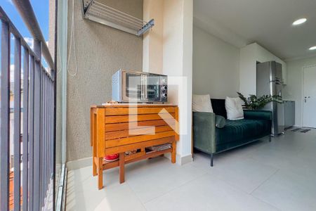 Varanda da Sala de apartamento para alugar com 1 quarto, 38m² em Vila Mariana, São Paulo