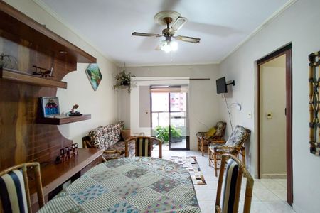 Sala de apartamento para alugar com 1 quarto, 74m² em Vila Tupi, Praia Grande
