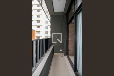 Varanda de kitnet/studio para alugar com 1 quarto, 23m² em Pinheiros, São Paulo