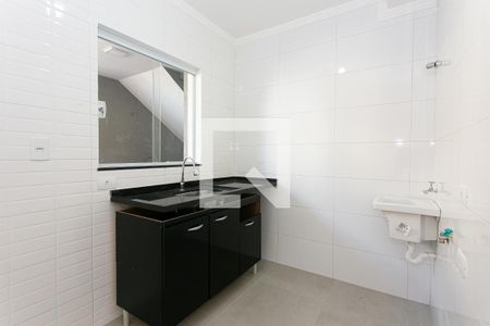 Cozinha de apartamento para alugar com 1 quarto, 34m² em Vila Carrão, São Paulo