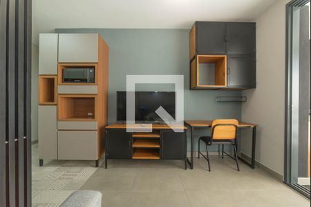 Sala de apartamento para alugar com 1 quarto, 32m² em Campo Belo, São Paulo