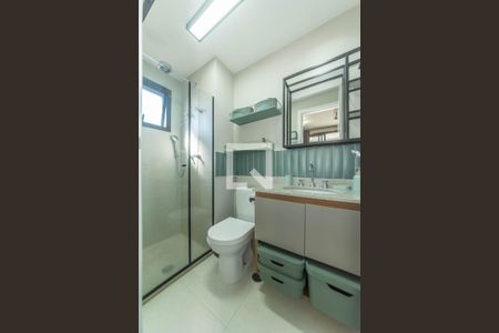 Banheiro de apartamento para alugar com 1 quarto, 32m² em Campo Belo, São Paulo