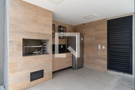 Área comum - Churrasqueira de kitnet/studio para alugar com 1 quarto, 19m² em Bela Vista, São Paulo