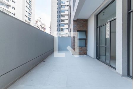 Varanda do Quarto de apartamento à venda com 1 quarto, 49m² em Jardim das Acacias, São Paulo