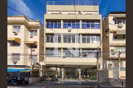 Fachada e portaria de apartamento à venda com 2 quartos, 65m² em Andaraí, Rio de Janeiro