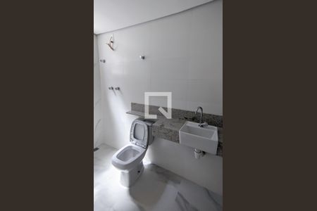 Banheiro da Suíte de apartamento à venda com 3 quartos, 78m² em Sagrada Família, Belo Horizonte