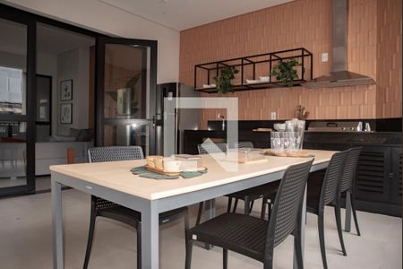 Área comum - Churrasqueira de kitnet/studio à venda com 1 quarto, 26m² em Mirandópolis, São Paulo