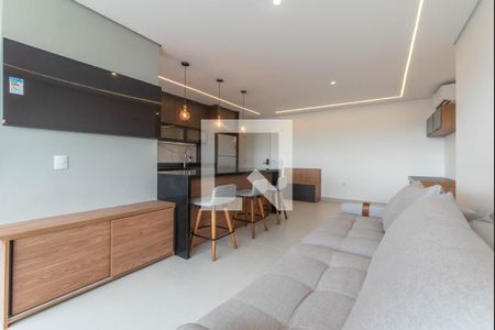 Sala de apartamento à venda com 2 quartos, 70m² em Brooklin, São Paulo