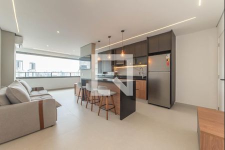 Sala de apartamento à venda com 2 quartos, 70m² em Brooklin, São Paulo