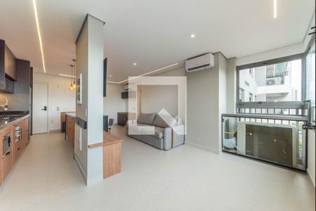 Sala de apartamento à venda com 2 quartos, 70m² em Brooklin, São Paulo