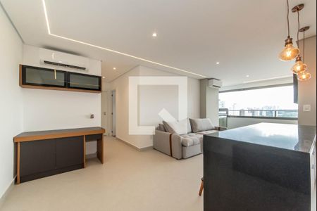 Sala de apartamento à venda com 2 quartos, 70m² em Brooklin, São Paulo