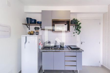 Sala/Cozinha de apartamento para alugar com 1 quarto, 31m² em Belenzinho, São Paulo