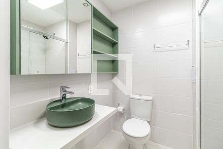 Banheiro de kitnet/studio à venda com 1 quarto, 26m² em Campo Belo, São Paulo