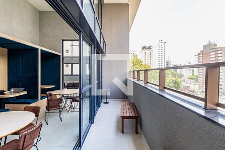 Área comum - Coworking de kitnet/studio à venda com 1 quarto, 26m² em Campo Belo, São Paulo