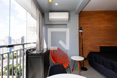 Varanda do Studio de kitnet/studio à venda com 1 quarto, 28m² em Consolação, São Paulo