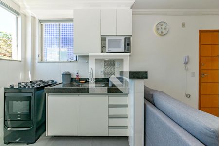 Cozinha de apartamento para alugar com 2 quartos, 48m² em Alto Caiçaras, Belo Horizonte