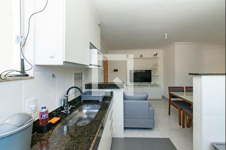 Cozinha de apartamento para alugar com 2 quartos, 48m² em Alto Caiçaras, Belo Horizonte