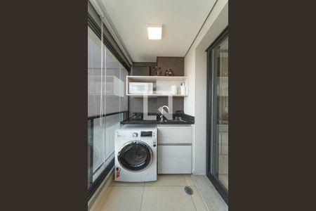 Varanda - Cozinha de apartamento à venda com 1 quarto, 38m² em Campo Belo, São Paulo
