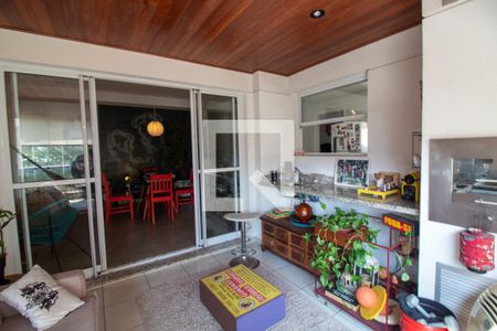 Varanda Gourmet de apartamento à venda com 3 quartos, 105m² em Jardim Caravelas, São Paulo
