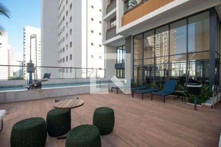 Piscina de kitnet/studio para alugar com 1 quarto, 27m² em Campo Belo, São Paulo