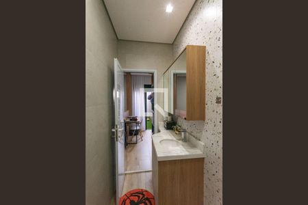 Banheiro da Suíte 1 de casa de condomínio à venda com 4 quartos, 225m² em Swiss Park, Campinas