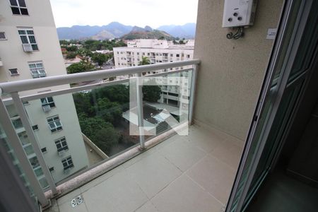 Sala - Varanda de kitnet/studio à venda com 1 quarto, 40m² em Taquara, Rio de Janeiro